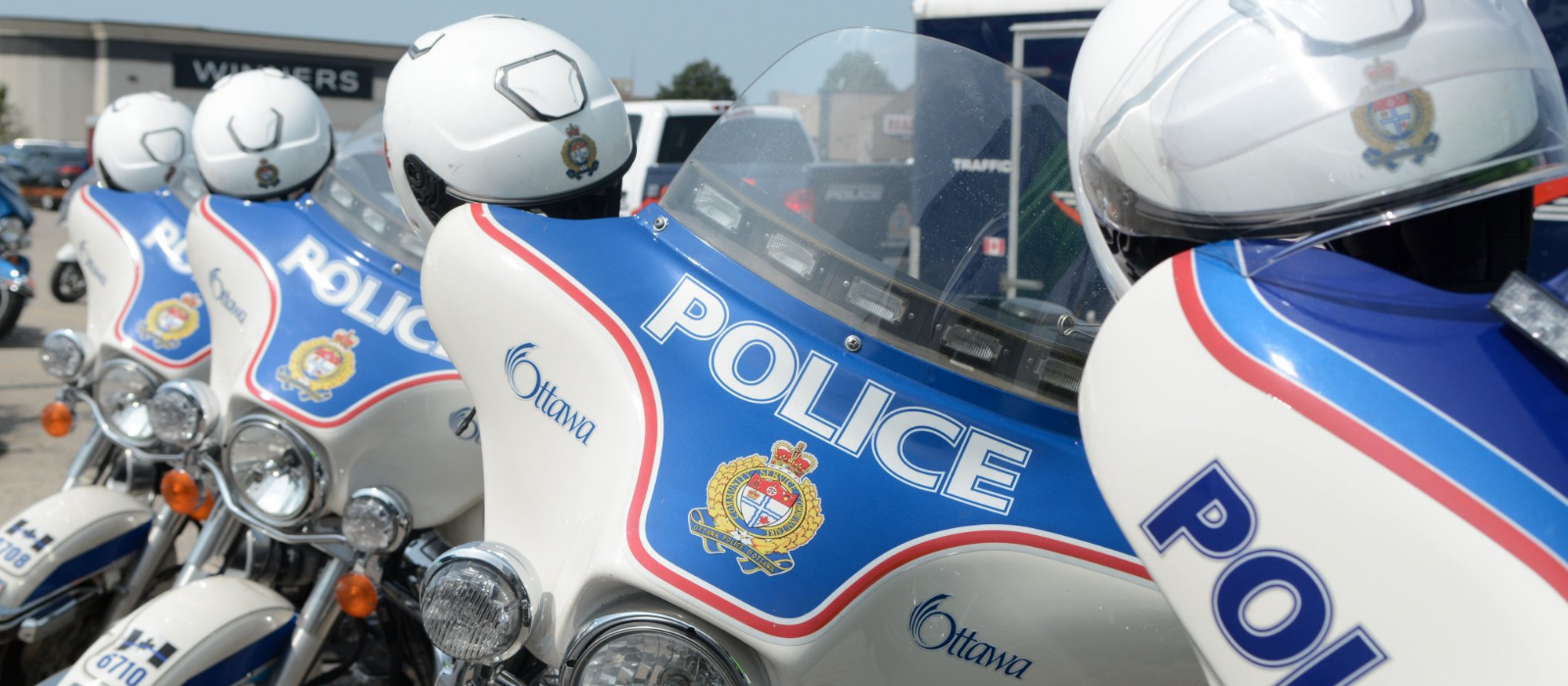 Image of Ottawa Police Traffic Services motorcycles