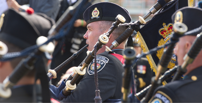 Pipe Major at an event